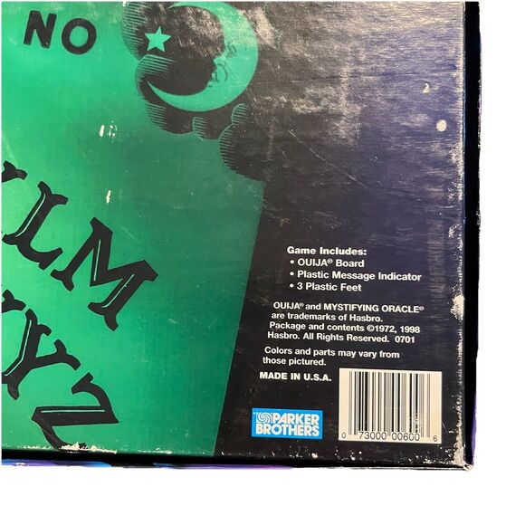 Ouija Board Glow in the Dark Parker Brothers 1998 Mystifying Oracle USA Made - Picture 11 of 16